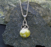 Highland Marble Celtic Knot Sterling Silver Pendant