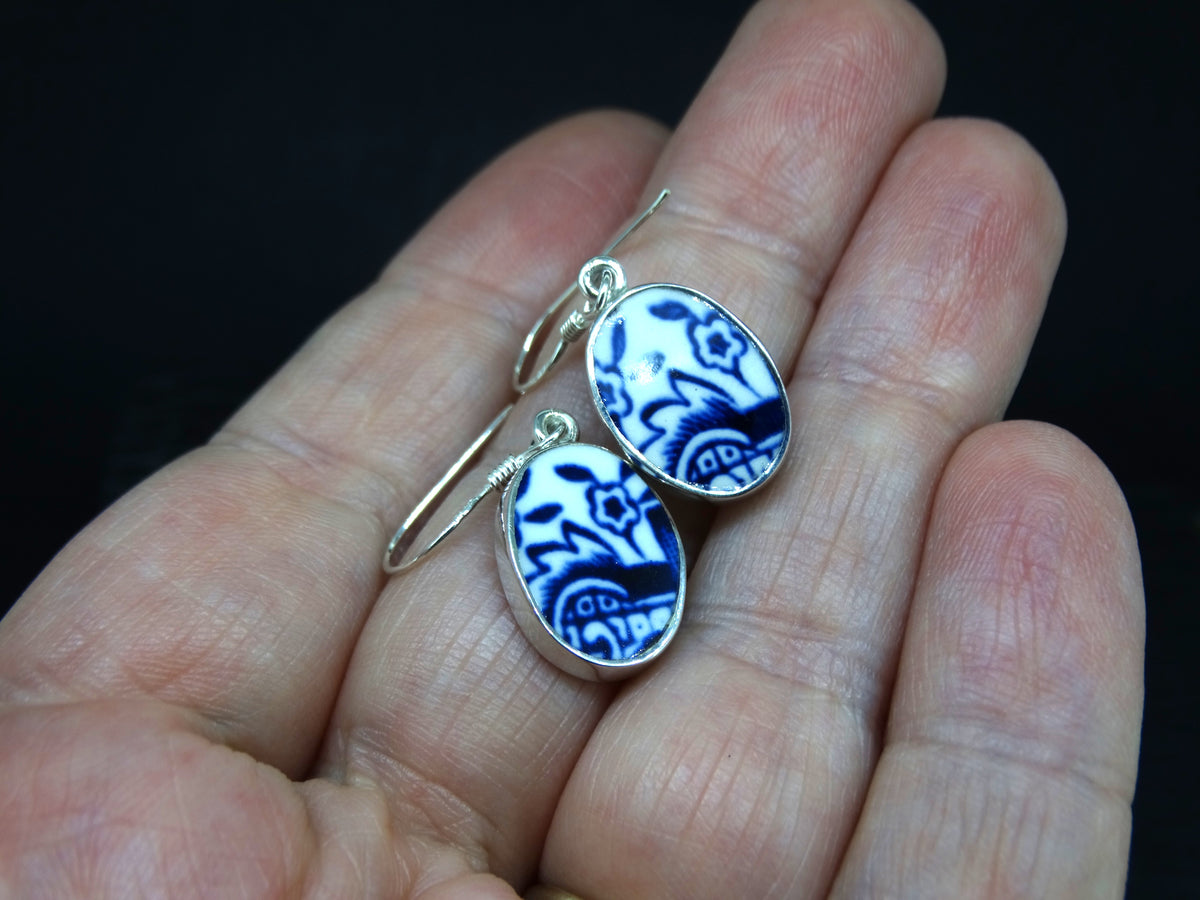 Old Willow 'Flower' Sterling Silver Earrings