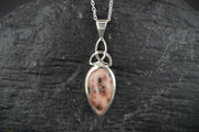 Scottish Isla Rose Drop Cut Sterling Silver Pendant