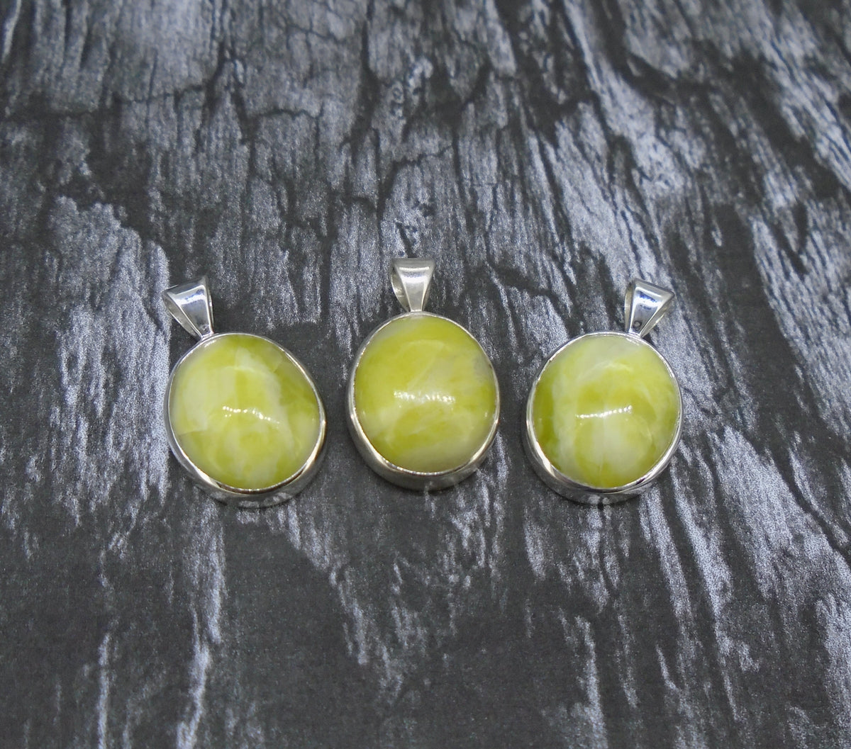 Petite Highland Marble Sterling Silver Pendant
