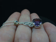 Amethyst Sterling Silver Celtic Pendant
