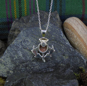 Lewisian Sterling Silver Thistle Pendant