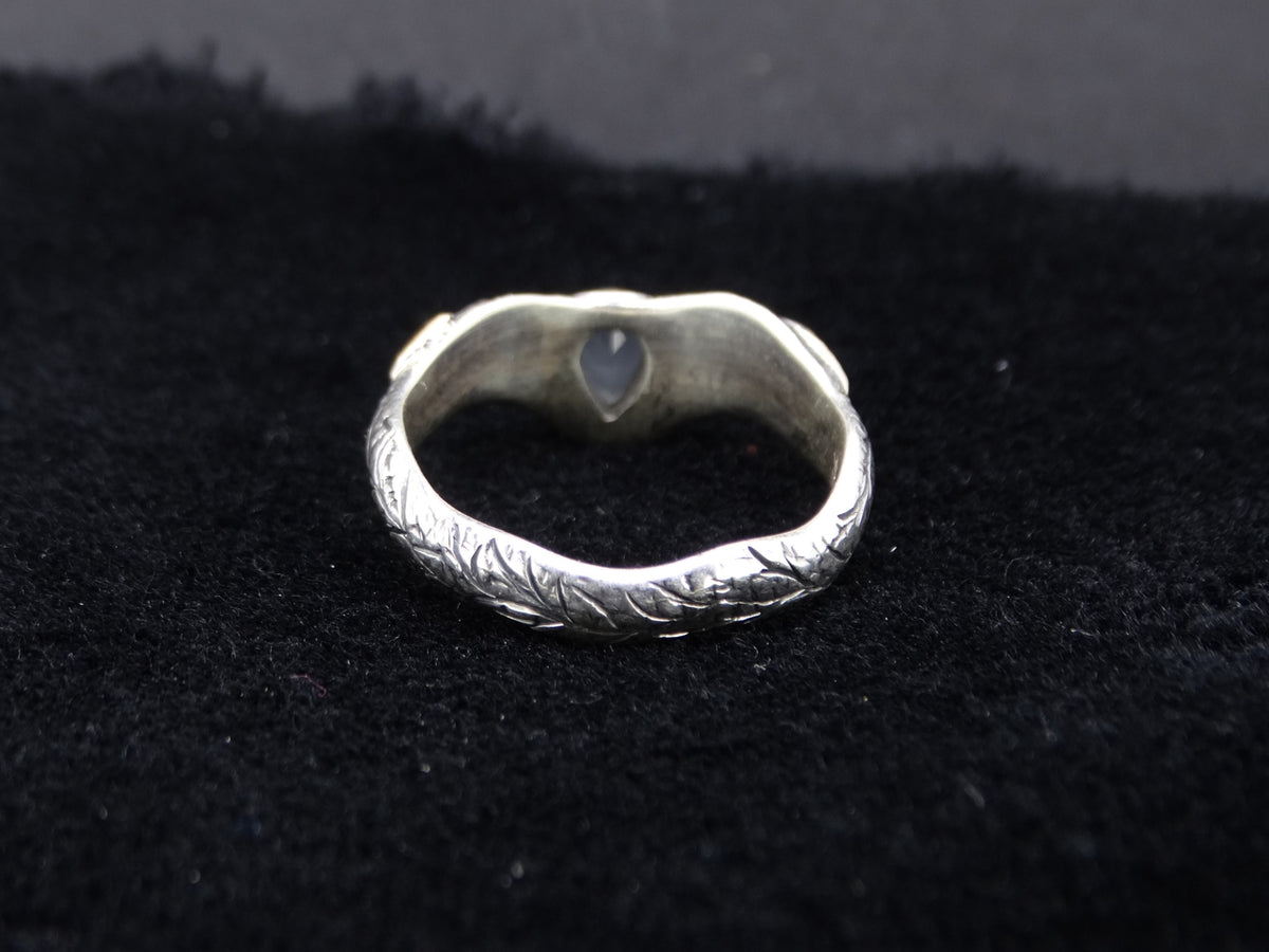 Scottish Chalcedony Scottish Gold and Sterling Silver Ring