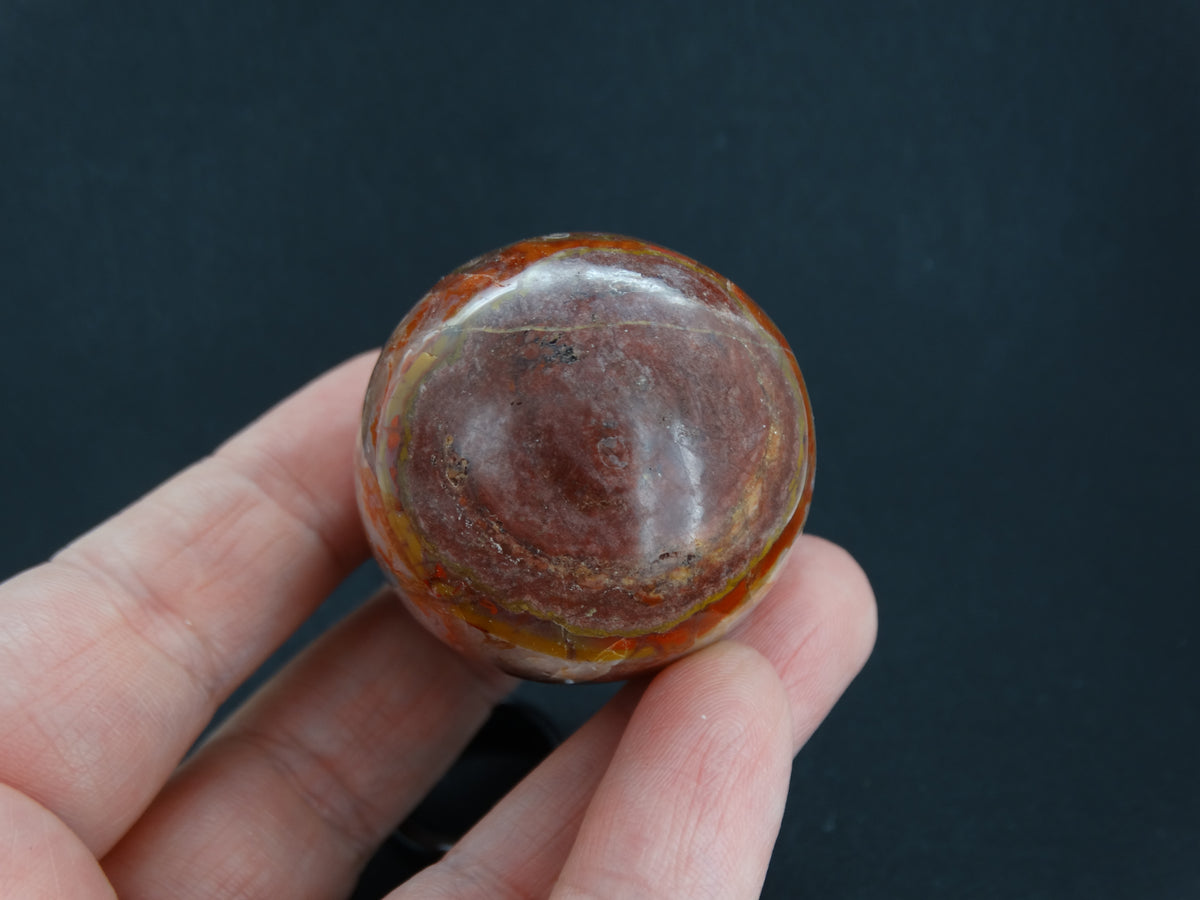 Burn Anne Agate Carved Egg