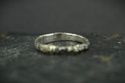 Scottish Sapphire Textured Celtic Ring with Sterling Silver & Scottish Gold