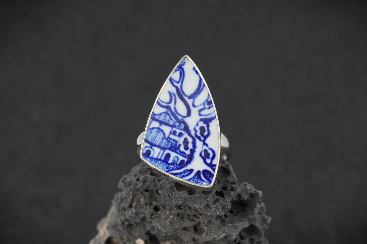 Old Willow Sterling Silver Adjustable Ring