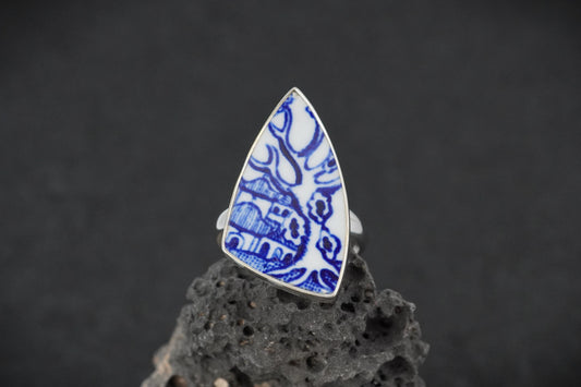 Old Willow Sterling Silver Adjustable Ring