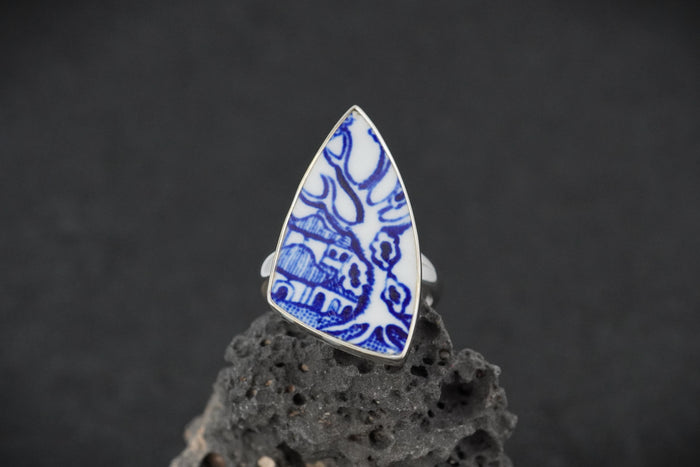 Old Willow Sterling Silver Adjustable Ring