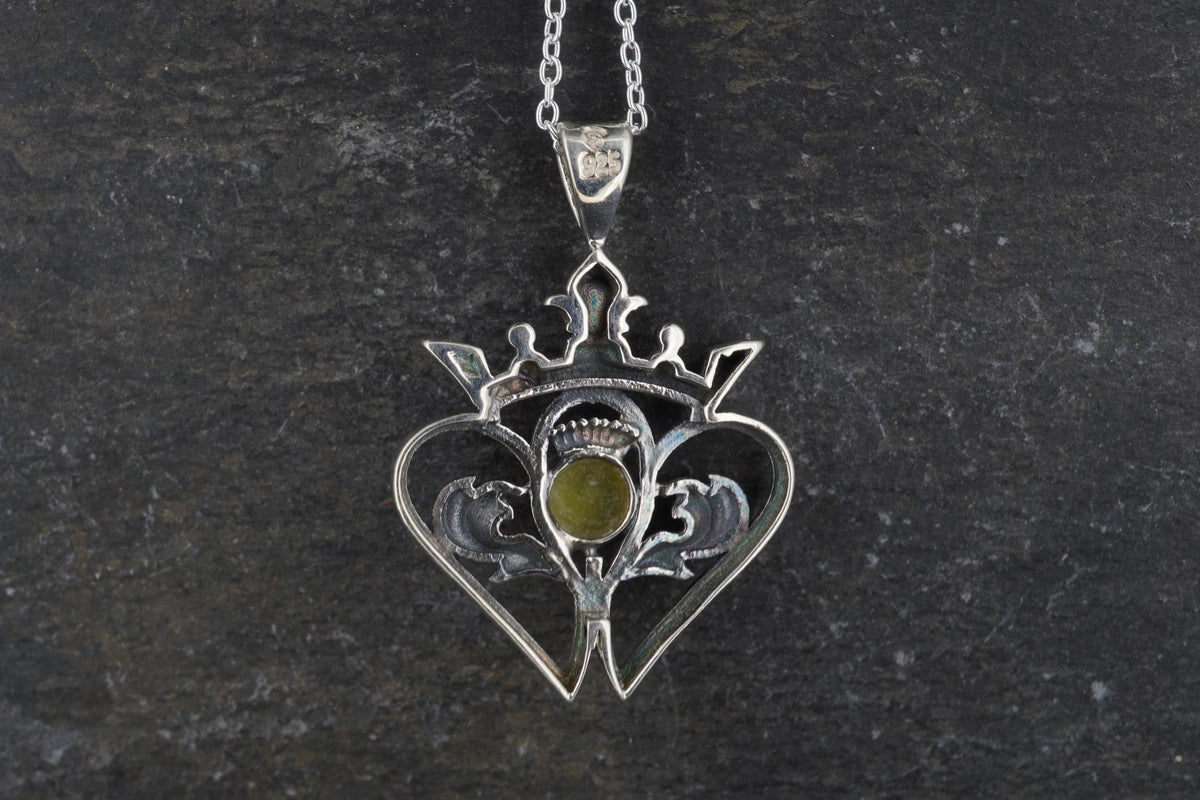 Highland Marble Luckenbooth Sterling Silver Pendant