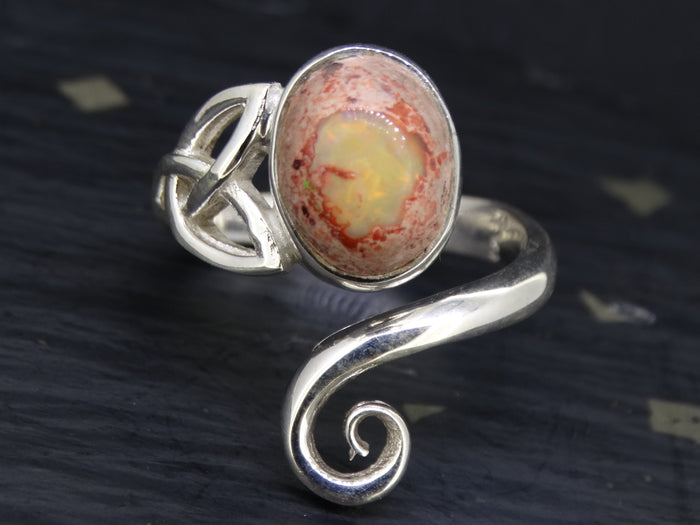 Mexican Opal Sterling Silver Ring