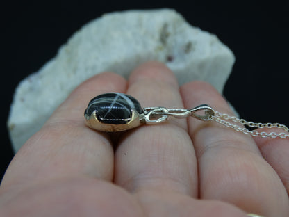 Ullapool Stone Sterling Silver Celtic Pendant