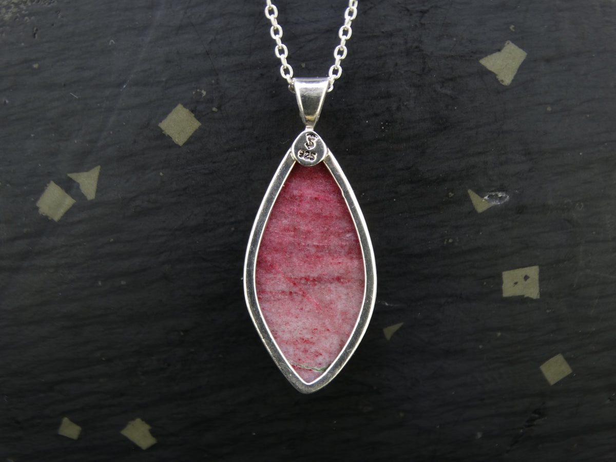 Thulite Sterling Silver Pendant