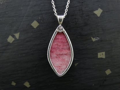 Thulite Sterling Silver Pendant