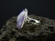 Chevron Amethyst Sterling Silver Ring