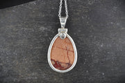 Arthur's Seat Jasper Sterling Silver Drop Pendant