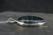 Scottish Moss Agate Sterling Silver Pendant