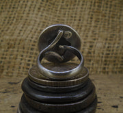 Bawbee Coin Antique Sterling Silver Ring