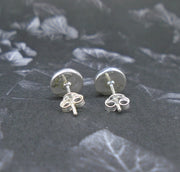 Highland Marble Sterling Silver Stud Earrings (8mm)