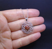 Lewisian Celtic Sun Sterling Silver Pendant