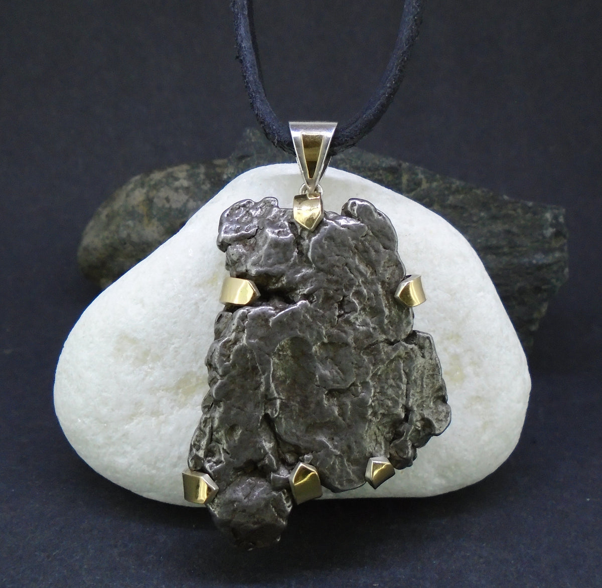 Monster Meteorite Sterling Silver Pendant