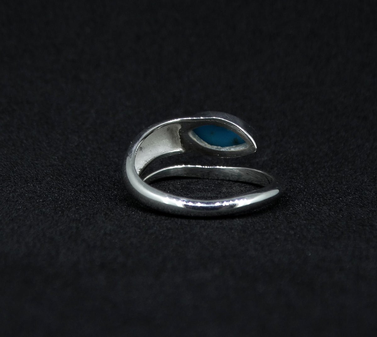 Turquoise Sterling Silver Snake Ring