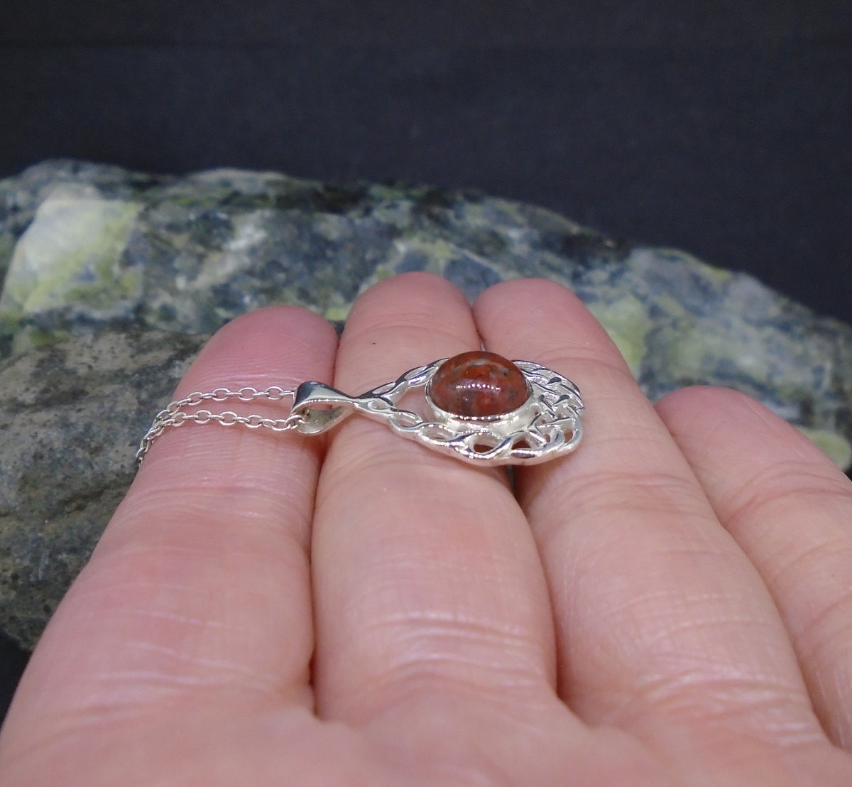 Lewisian Sterling Silver Celtic Cradle Pendant