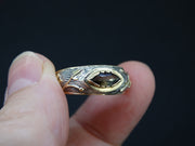 Cairngorm Quartz Scottish Gold and Silver Vine Design Ring