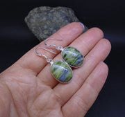 Skye Marble Sterling Silver Oval Earrings
