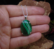 Malachite Sterling Silver Pendant