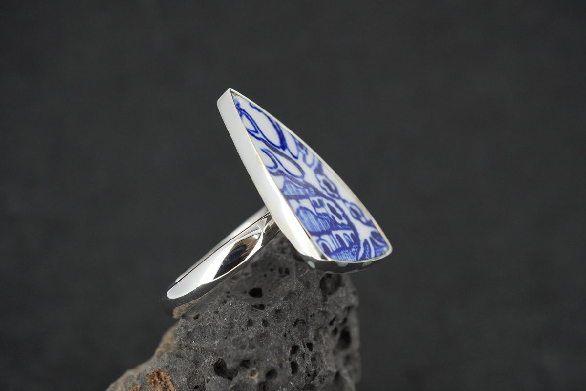 Old Willow Sterling Silver Adjustable Ring
