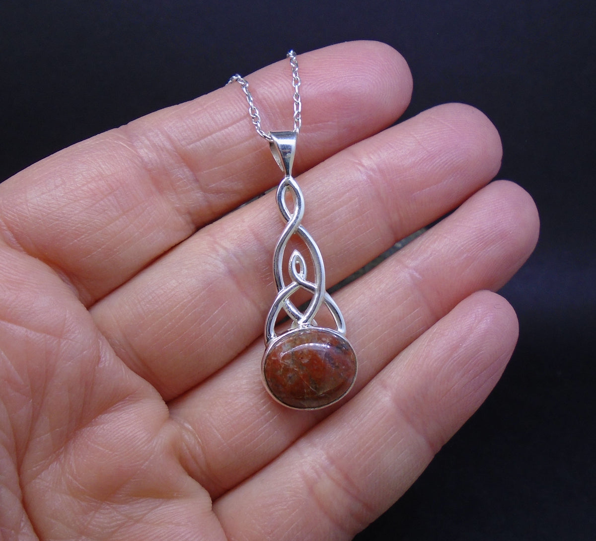 Lewisian Trinity Knot Sterling Silver Pendant