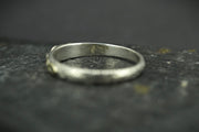Green Scottish Sapphire Rough Shard with Scottish Gold Celtic Ring