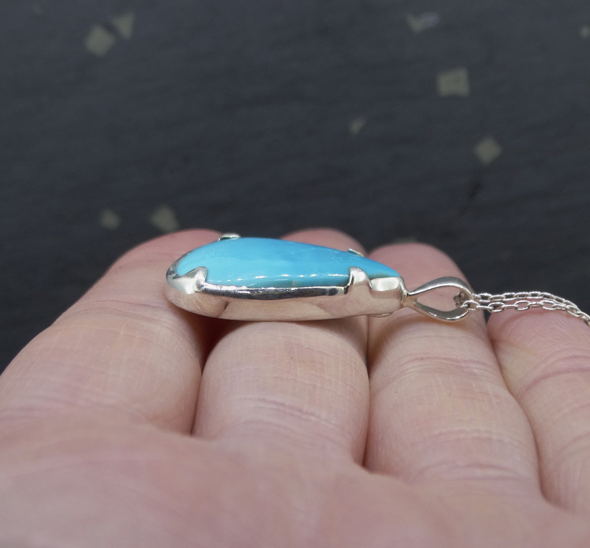 Turquoise Sterling Silver Pendant