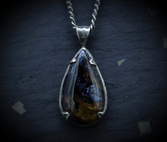 Pietersite Sterling Silver Pendant