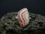Rhodochrosite Sterling Silver Fancy Cut Ring