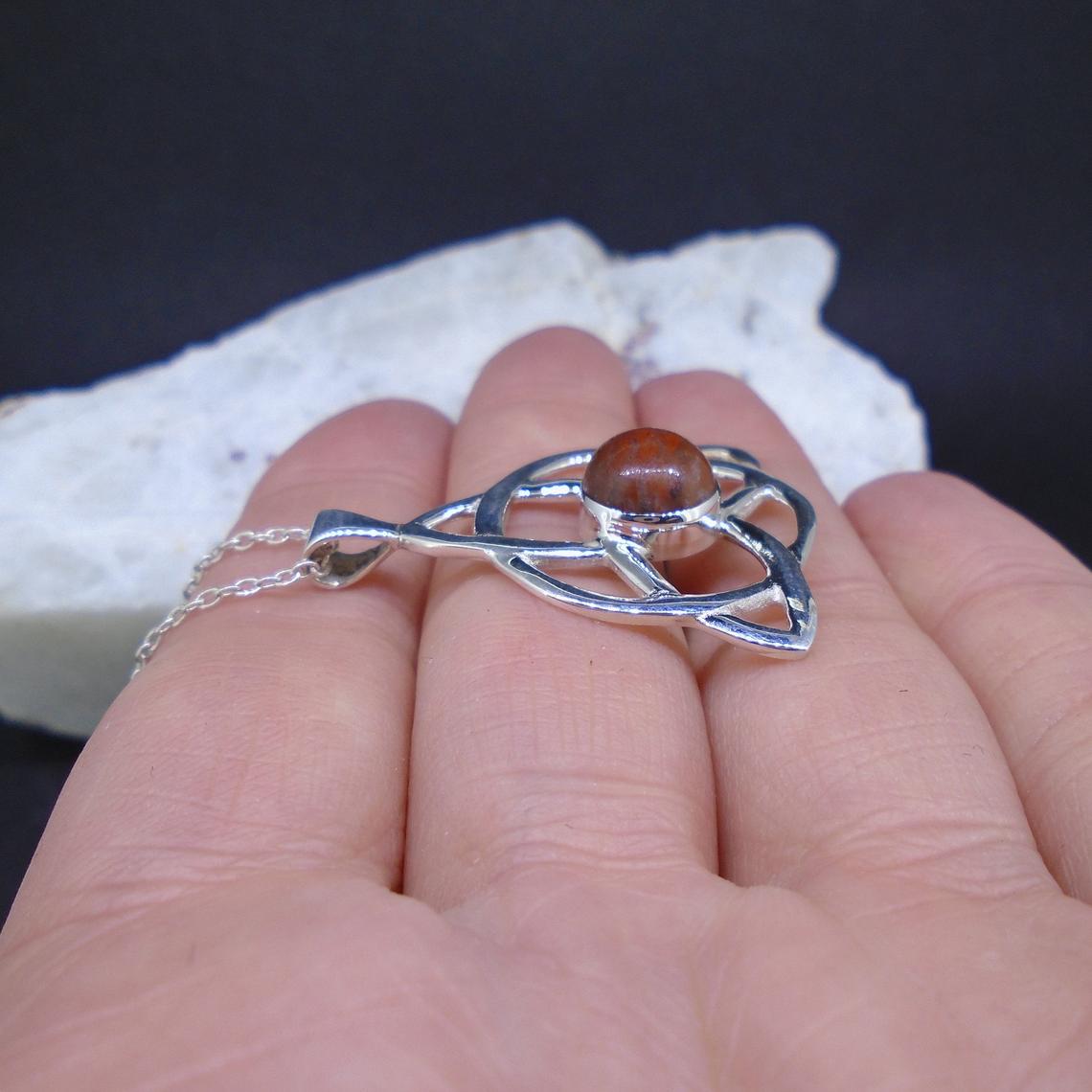 Lewisian Triquetra Sterling Silver Pendant