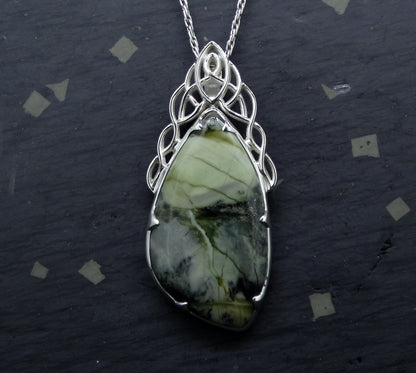 Skye Marble Celtic Waterfall Sterling Silver Pendant