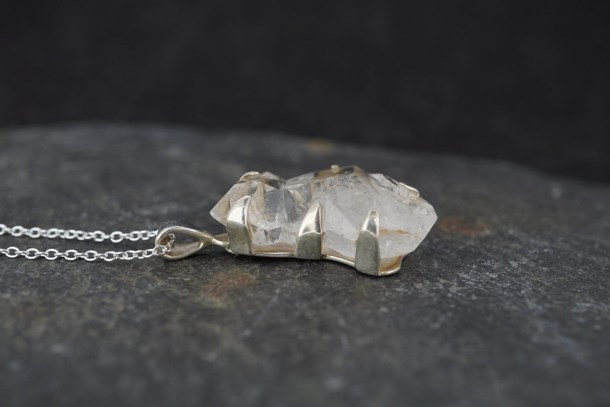 Herkimer Diamond Sterling Silver Pendant