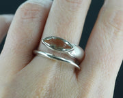 Edinburgh Sea Glass Sterling Silver Wrap Ring