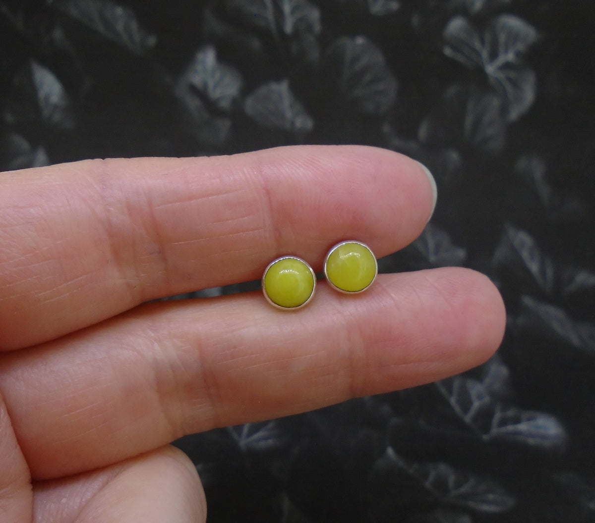 Highland Marble Sterling Silver Stud Earrings (6mm)