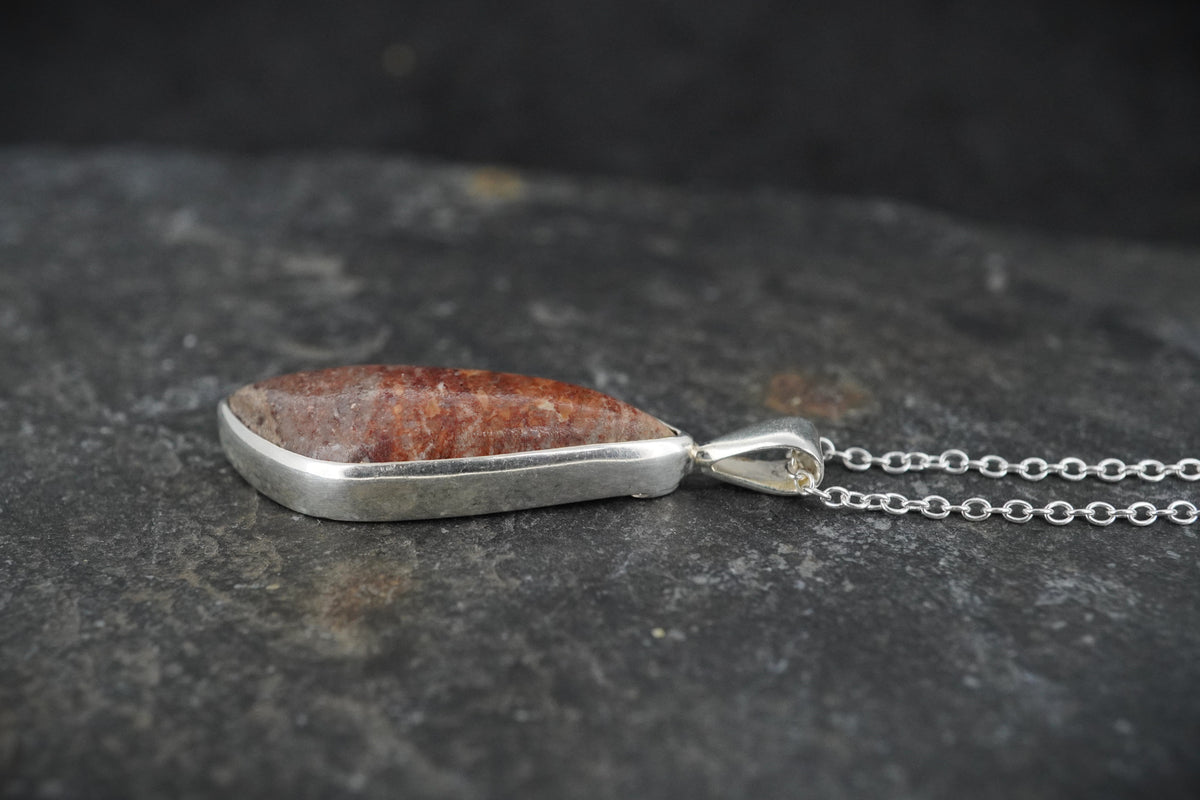 Arthur's Seat Jasper Sterling Silver Pendant