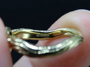 Rare Scottish Sapphire and Diamond Ring with Scottish Gold Band