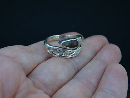 Perthshire Smoky Quartz Sterling Silver Wrap Ring