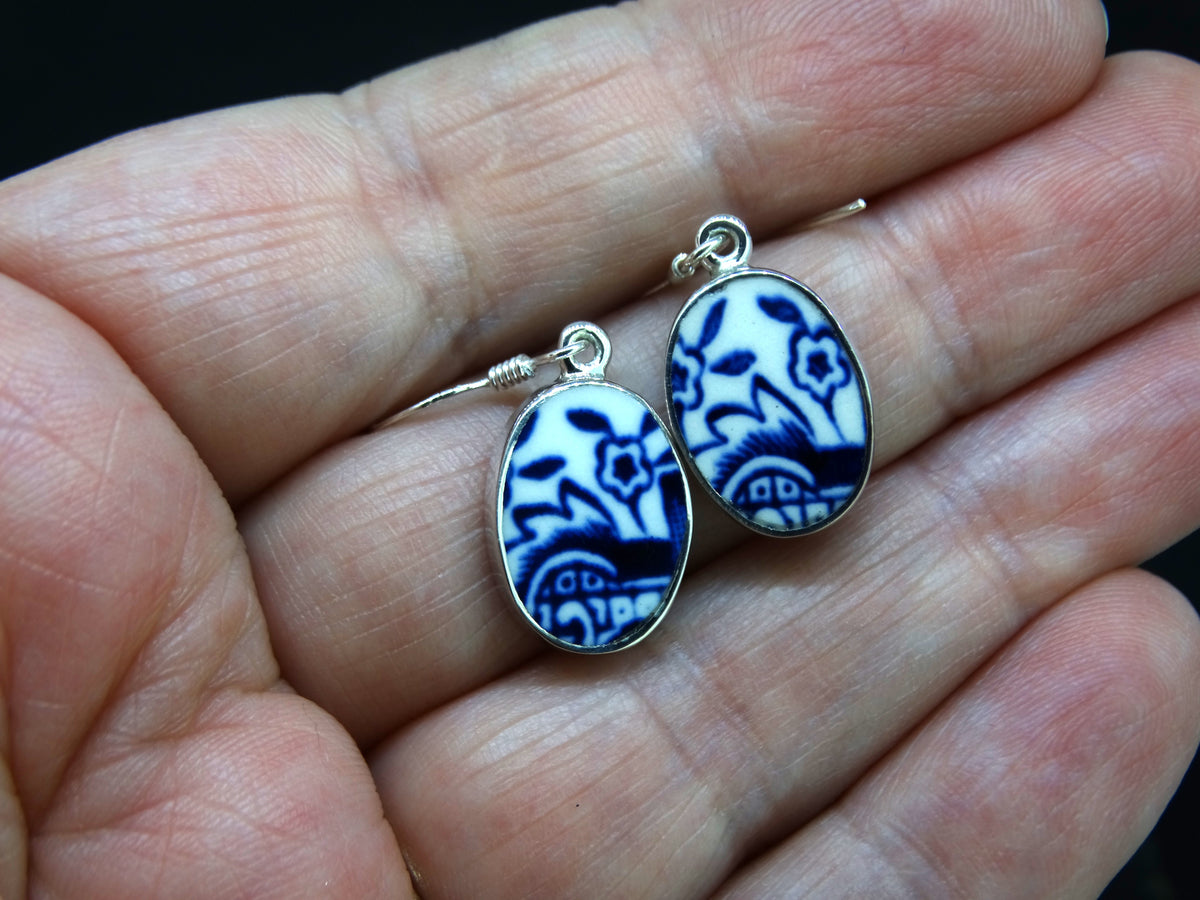 Old Willow 'Flower' Sterling Silver Earrings