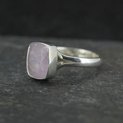 Rose Quartz Sterling Silver Adjustable Ring
