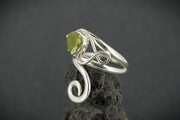 Peridot Sterling Silver Wrap Ring