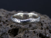 Perthshire Smoky Quartz and  Scottish Gold Ivy Design Ring