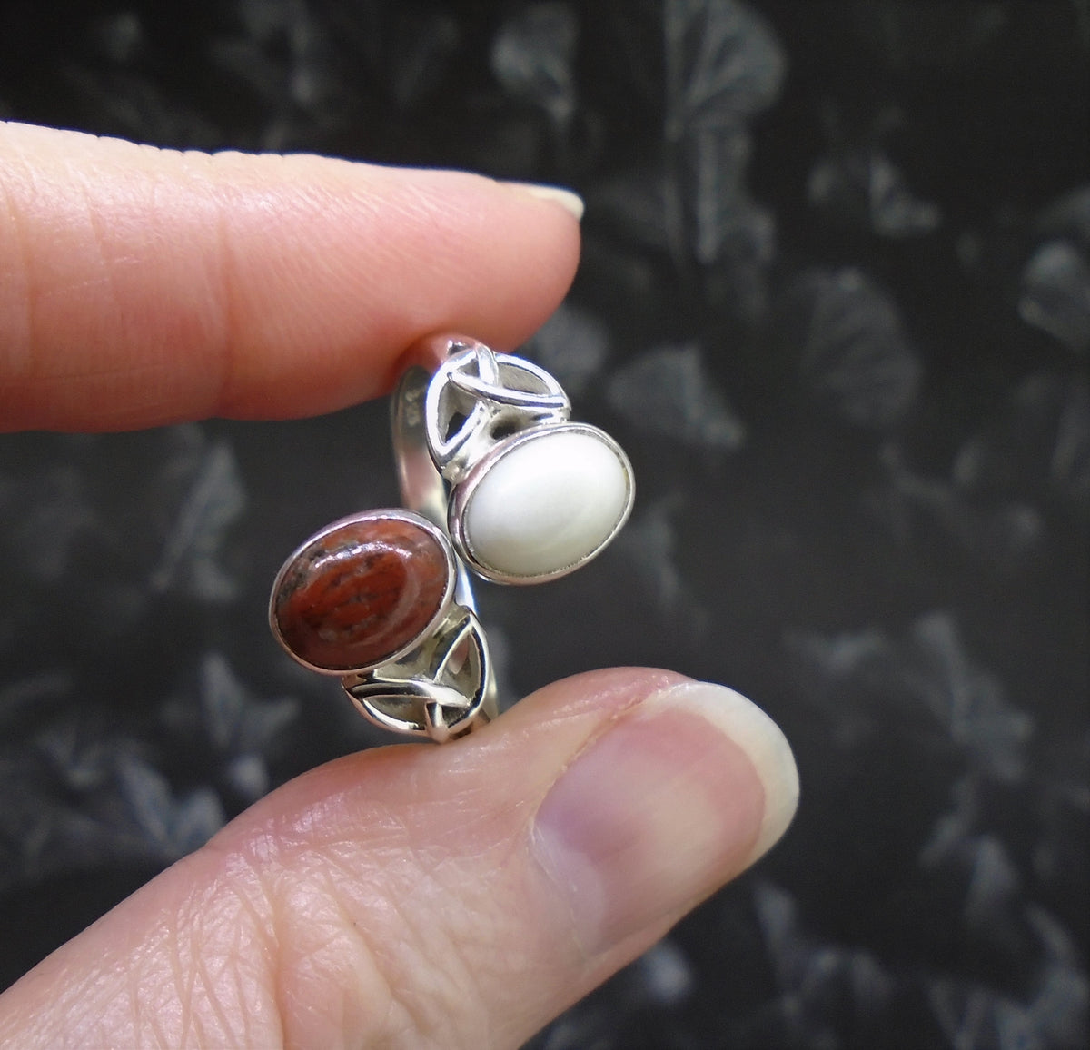 Lewisian and Iona Twin Celtic Knot Sterling Silver Ring