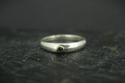 Scottish Sapphire with Scottish Gold & Sterling Silver Ring