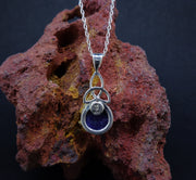 Sugilite Sterling Silver Celtic Pendant